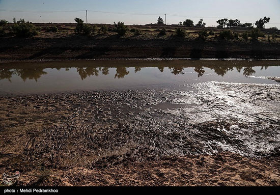 کاهش شدید آب رودخانه «کرخه‌نور» در هویزه