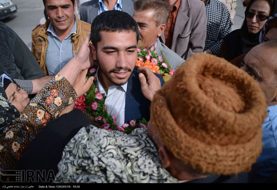 عکس: استقبال از مرزبان آزاد شده در بجنورد