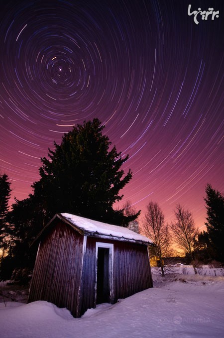 زیبایی های آسمان پرستاره فنلاند +عکس