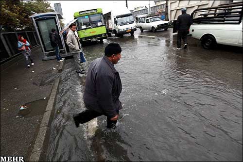 تهران در حال غرق شدن!!!/ عکس