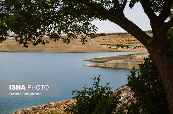 وضعیت سد زاینده‌رود در نیمه تابستان