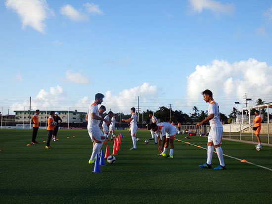 عکس: تمرین تیم ملی در گوام
