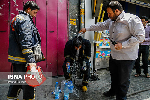 آتش سوزی در منحصربفردترین میدان ایران