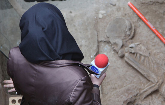 عکس: کشف اسکلت 5 هزار ساله در تهران