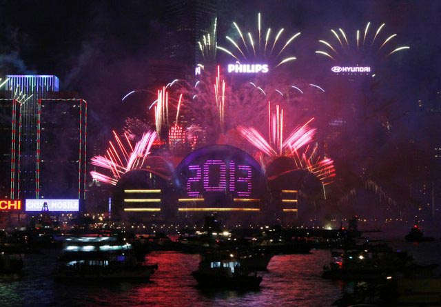 تصاویر: جشن آغاز سال 2013 در جهان