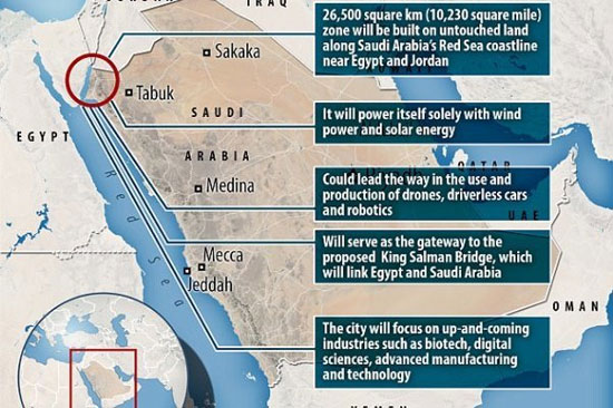 عربستان شهر فناورانه می سازد