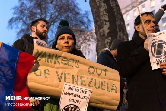 تظاهرات علیه دخالت آمریکا در ونزوئلا‎