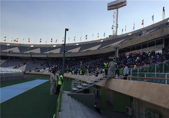 حضور 35 هزار هوادار در ورزشگاه آزادی
