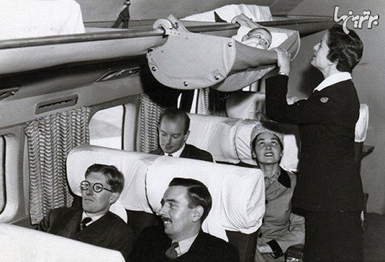 نوزادان در گذشته چطور با هواپیما سفر می کردند؟