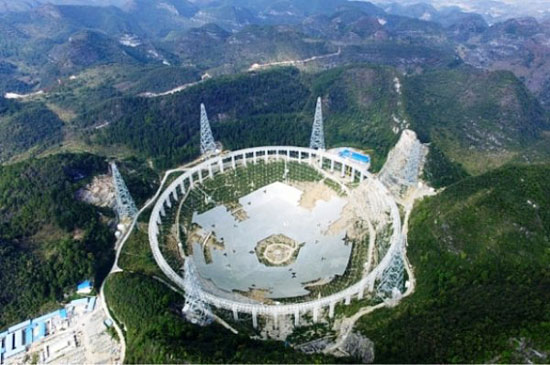 ساخت بزرگترین تلسکوپ رادیویی +عکس