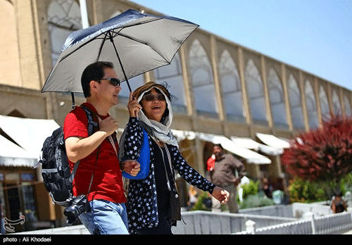 عکس: گردشگران خارجی در اصفهان