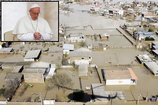 پاپ فرانسیس فاجعه سیل در ایران را تسلیت گفت