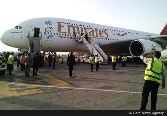 عکس: فرود بزرگترین هواپیمای جهان در ایران